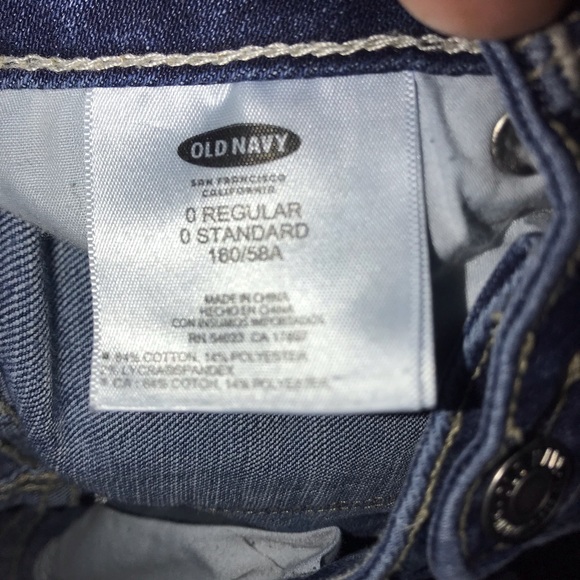 Old Navy Low Rise Denim Jeans (Size: 0 Regular) - Picture 3 of 4